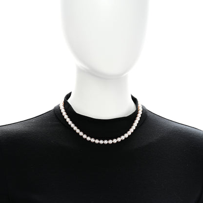 Tiffany 18K White Gold Akoya Pearl 6.5-7mm Essential Necklace 2 of 6