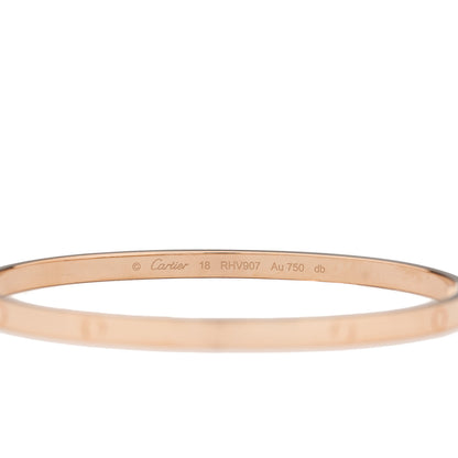 Cartier 18K Pink Gold Small LOVE Bracelet 18 3 of 5