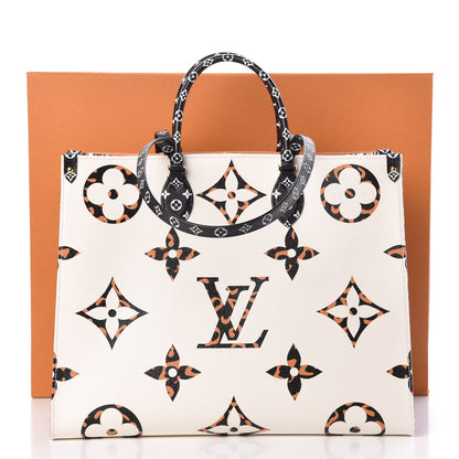 Louis Vuitton Monogram Giant Jungle Onthego GM Ivory 10 of 10