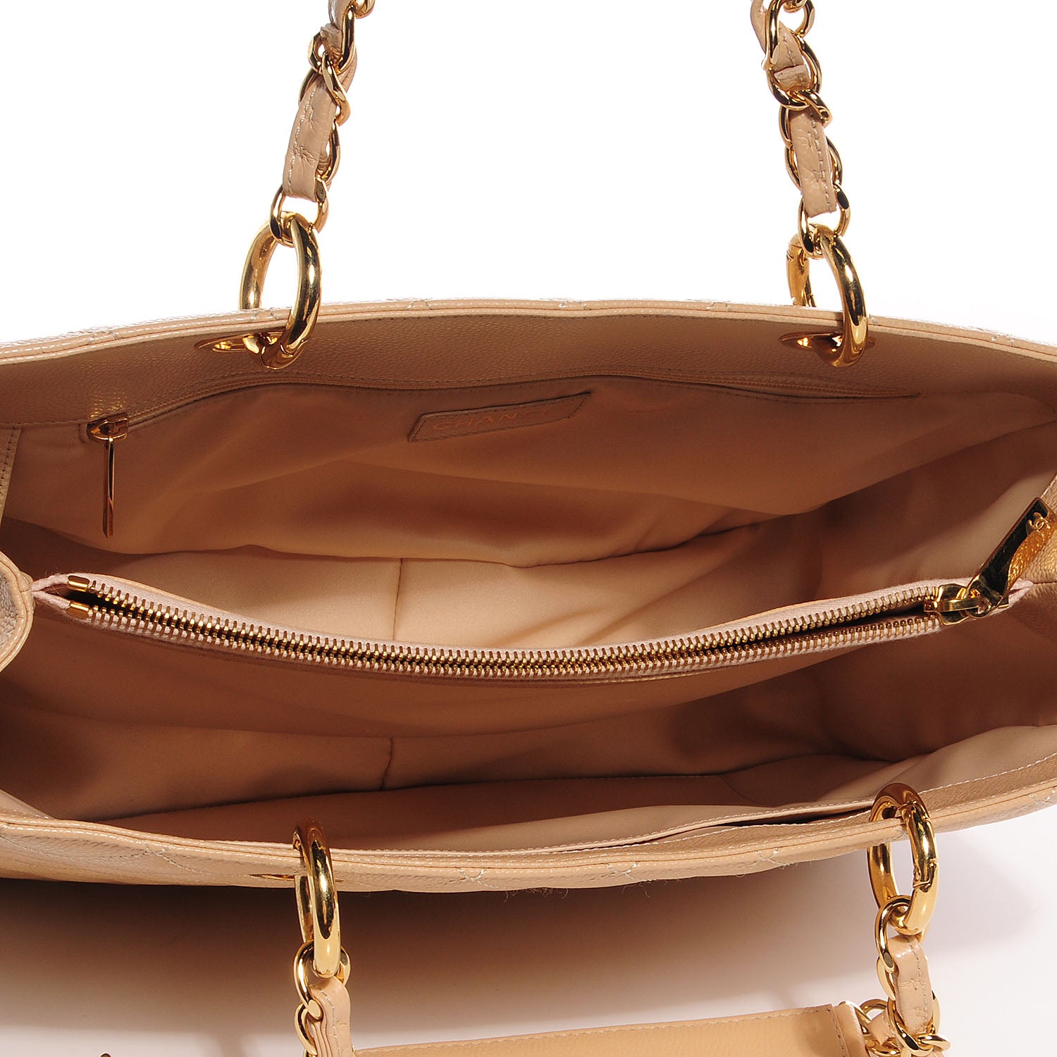 Chanel Caviar Grand Shopping Tote GST Beige Clair 8 of 8