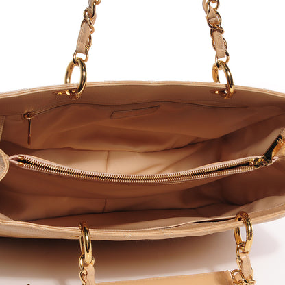 Chanel Caviar Grand Shopping Tote GST Beige Clair 8 of 8