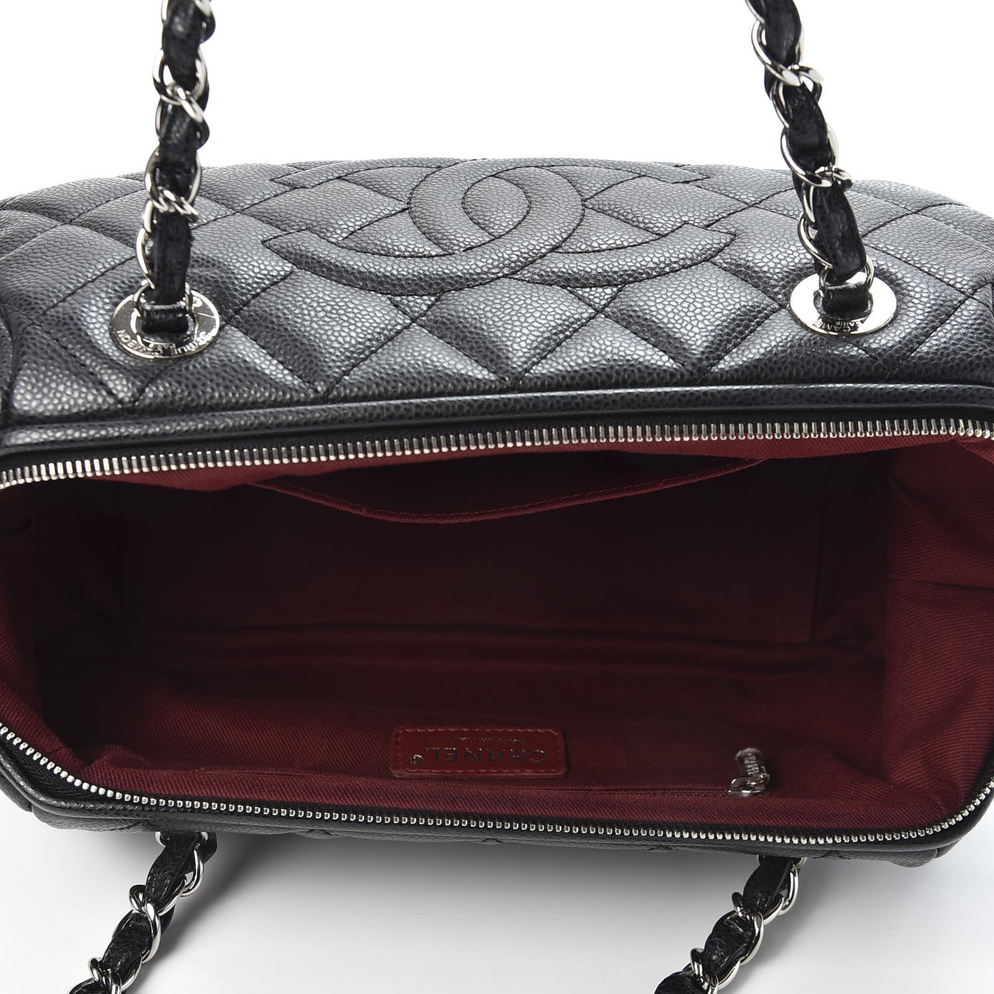 Caviar Quilted Timeless CC Shoulder Bag Black