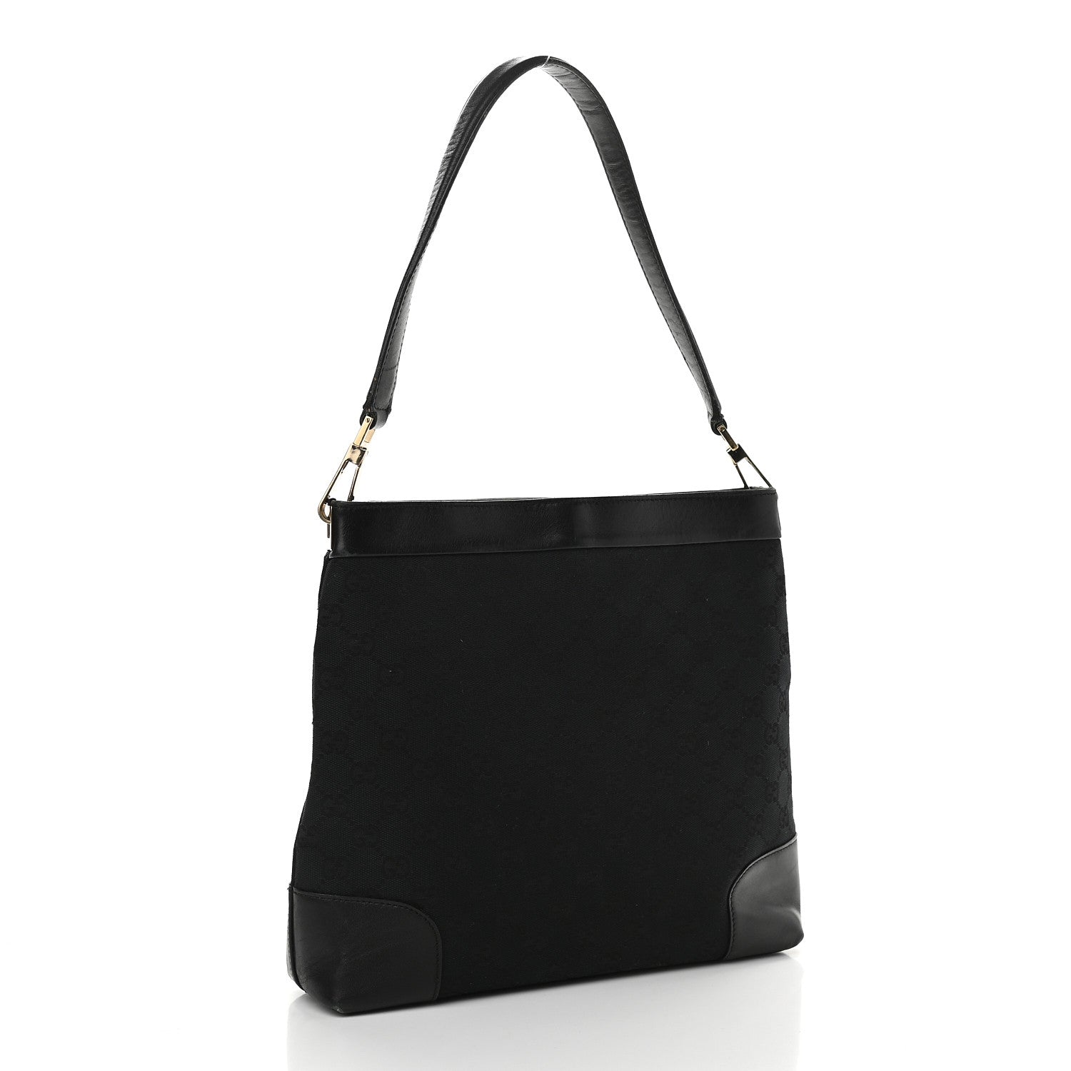 Gucci Monogram Shoulder Bag Black 3 of 10