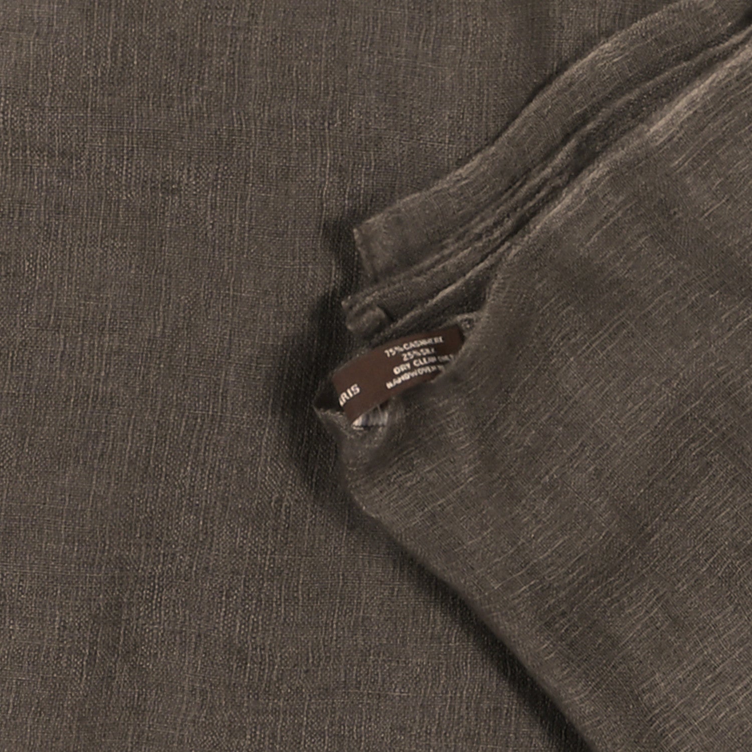 Hermes Cashmere Silk Plume Unie Stole Etoupe 4 of 4
