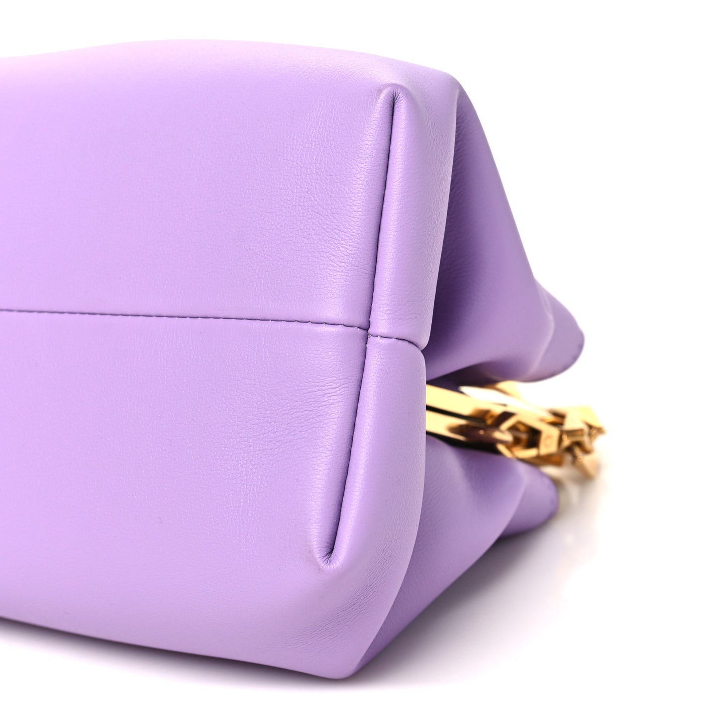 Box Calfskin Diamond Frame Clutch Wisteria