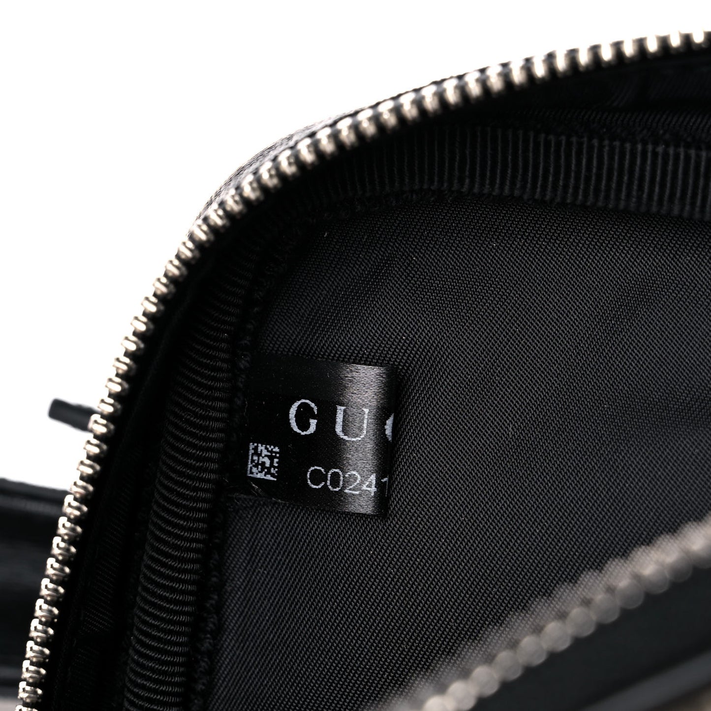 GG Supreme Monogram Web Belt Bag Black