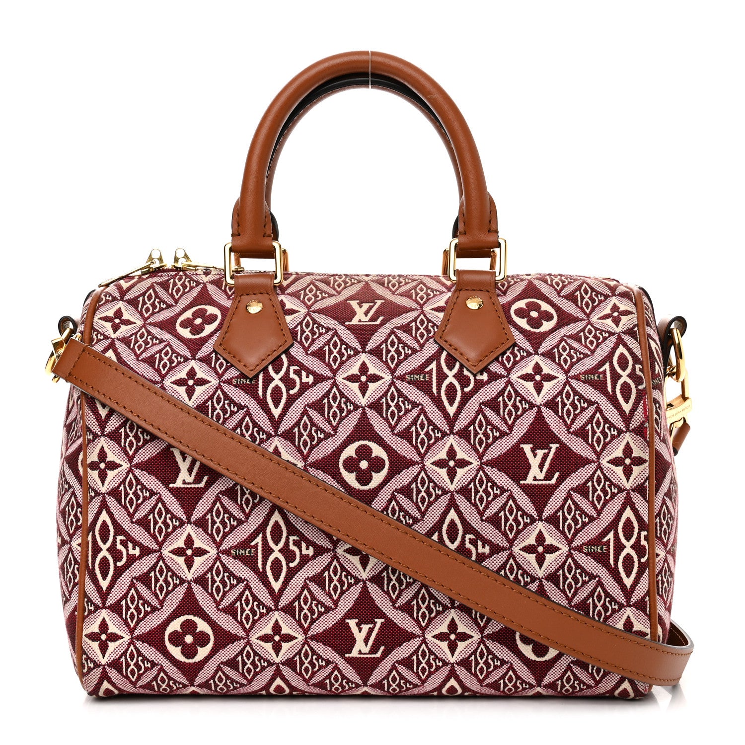 Louis Vuitton Jacquard Since 1854 Speedy Bandouliere 25 Bordeaux 1 of 11
