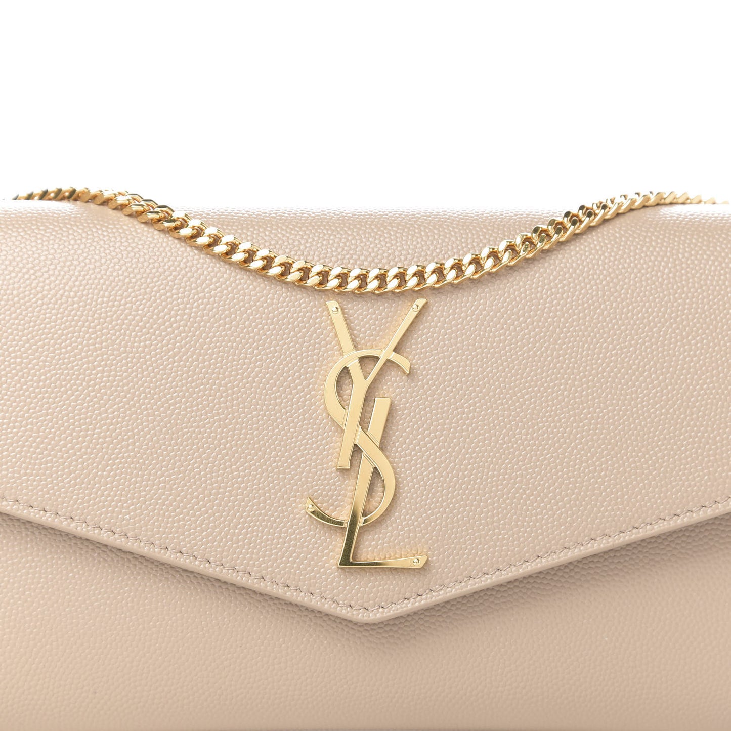 Grain De Poudre Monogram Uptown Chain Wallet Dark Latte