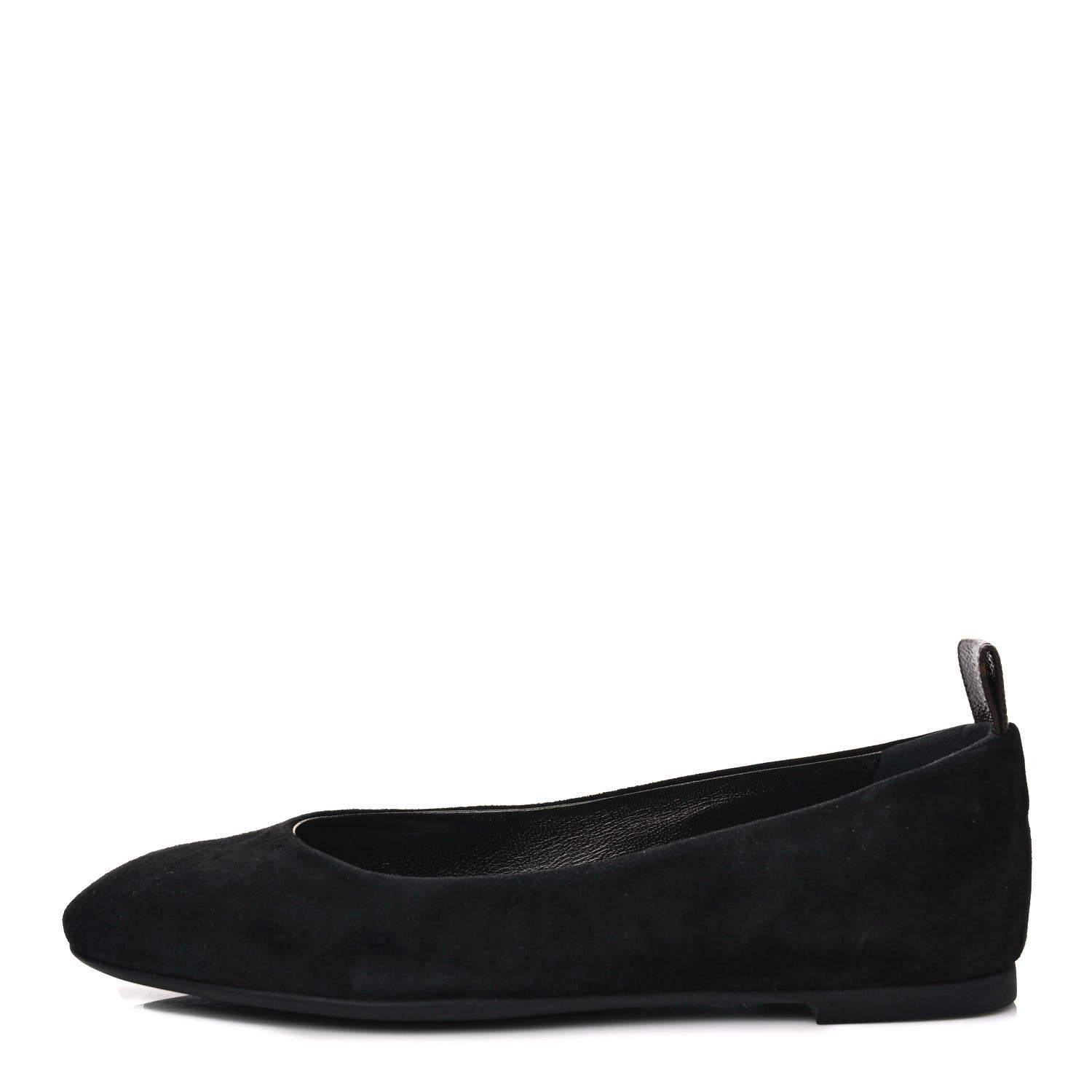 Louis Vuitton Suede Monogram Uniformes Ballet Flats 37.5 Black 1 of 8