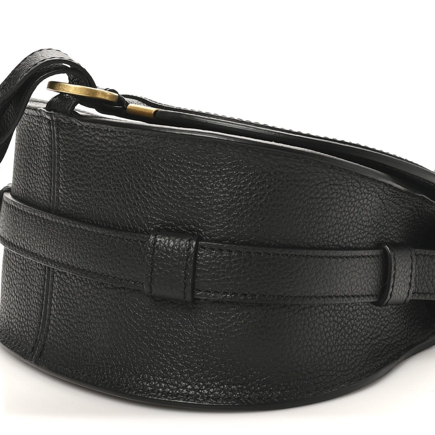 Chloe Grained Calfskin Small Marcie Saddle Bag Black 9 of 9
