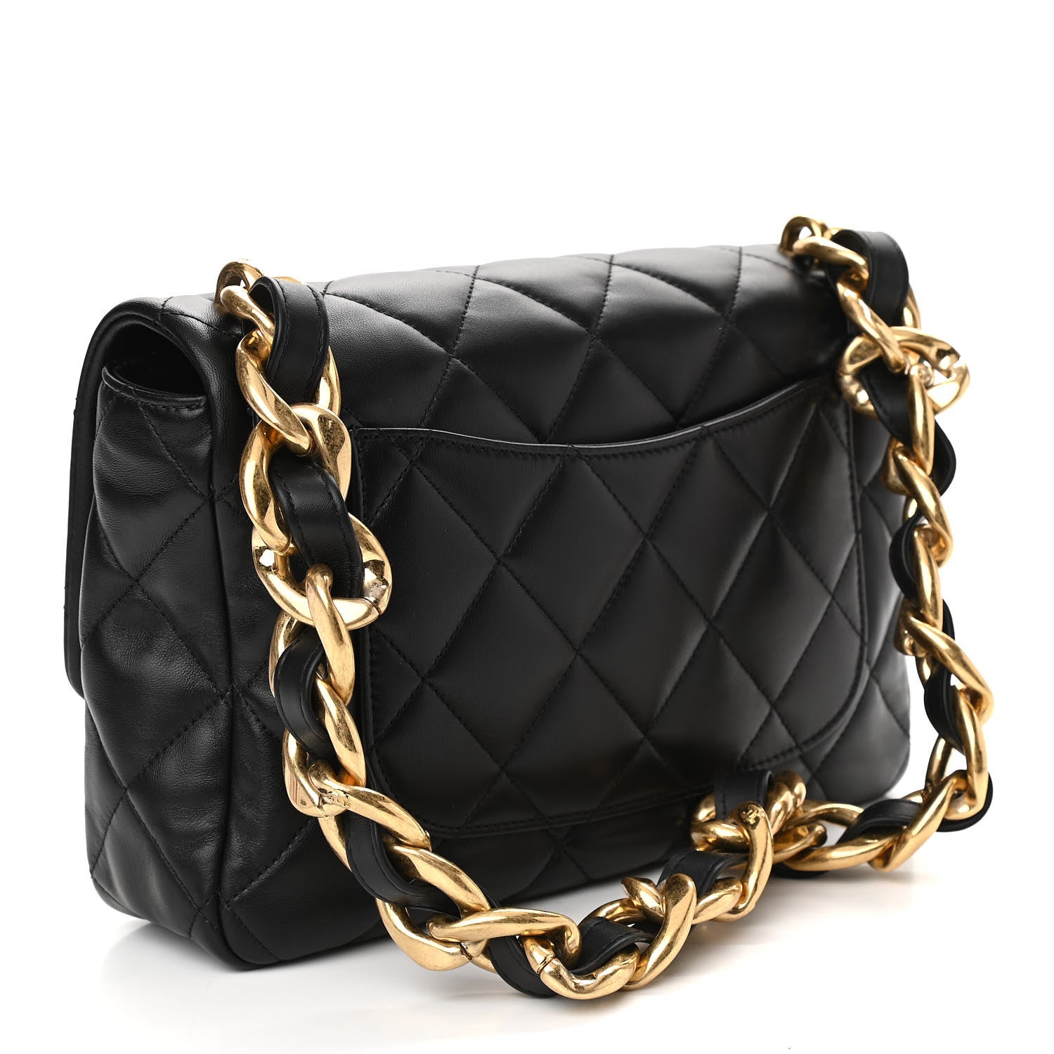 Chanel Lambskin Quilted Large CC Funky Town Flap Black 3 of 10