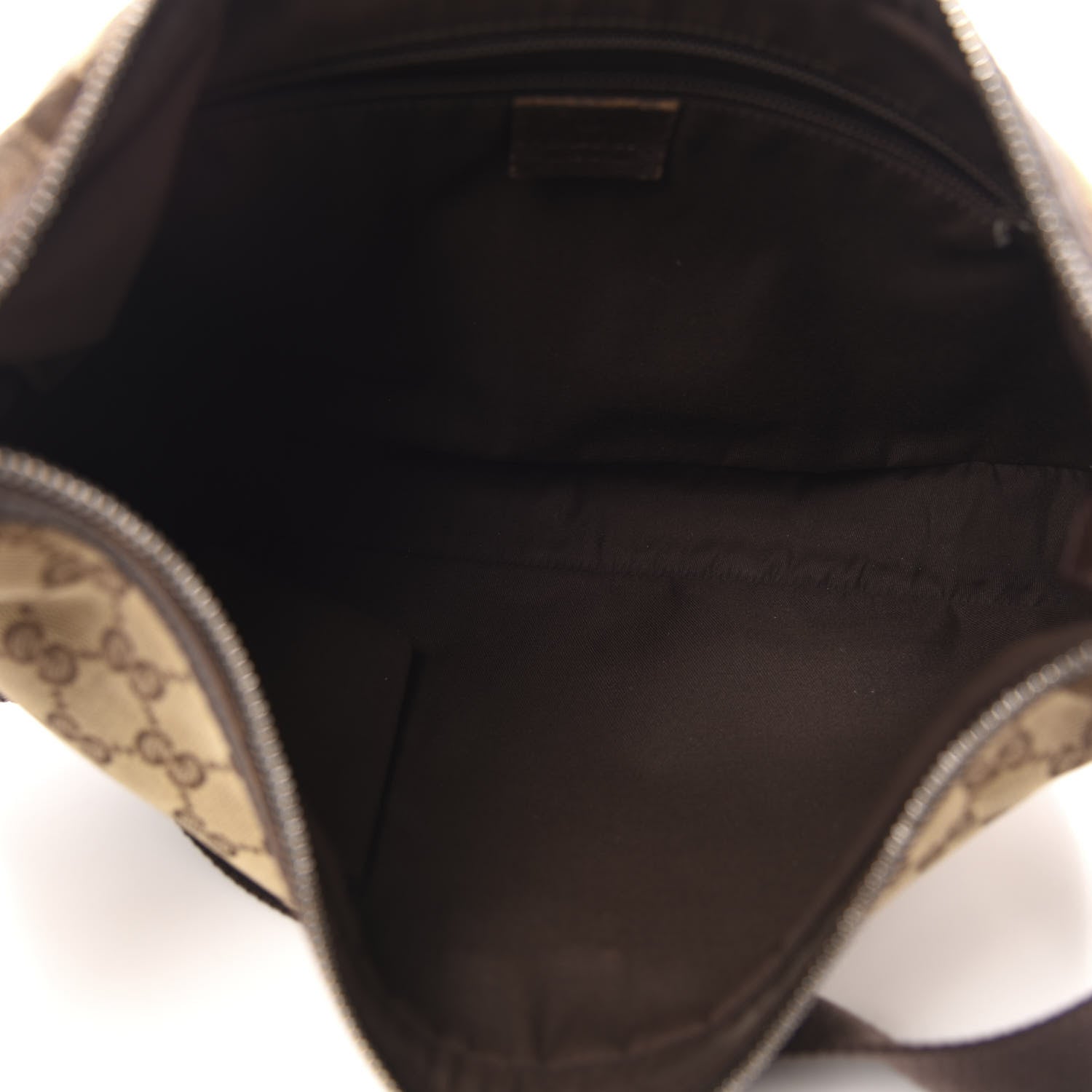 Gucci Monogram Medium Half Moon Hobo Dark Brown 5 of 11