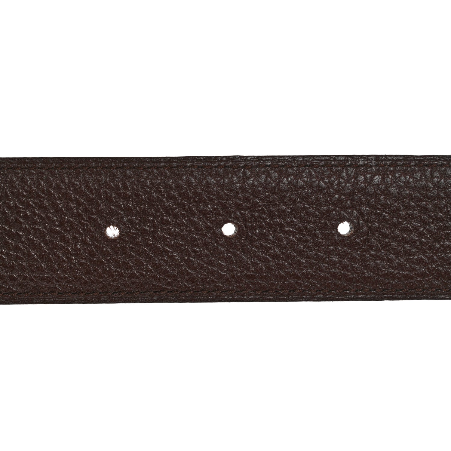 Hermes Box Togo 32mm H Belt 80 Black Chocolate 6 of 10