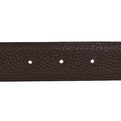 Hermes Box Togo 32mm H Belt 80 Black Chocolate 6 of 10