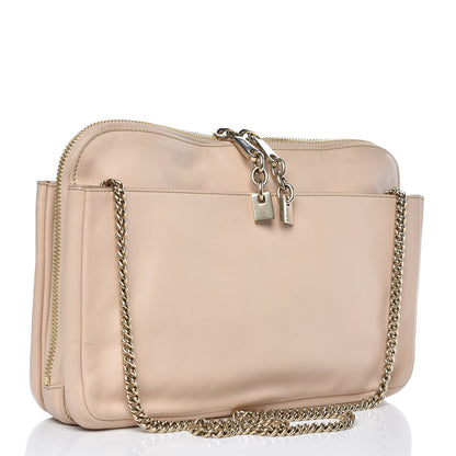 Chloe Calfskin Lucy Shoulder Bag Beige 3 of 14