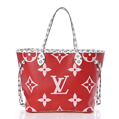Louis Vuitton Monogram Giant Neverfull MM Rouge 3 of 10