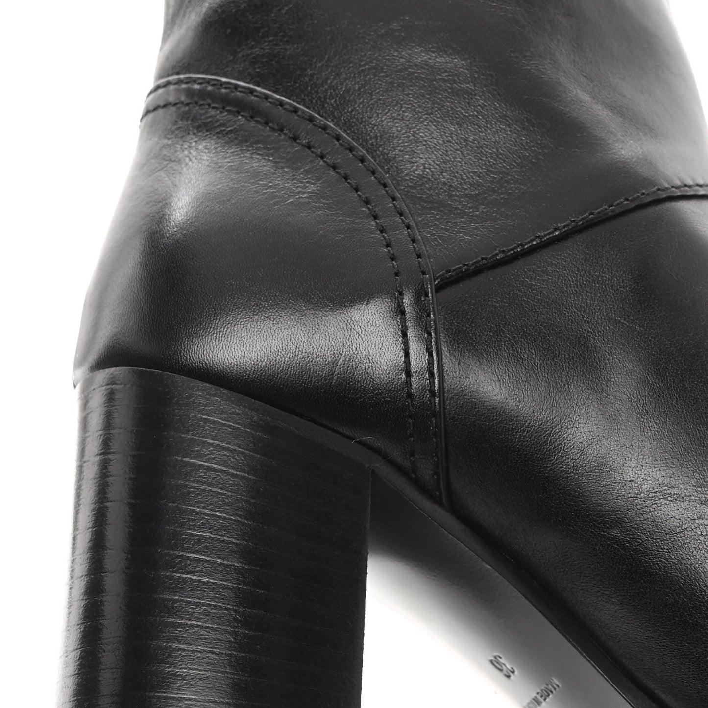 Calfskin Knit CC Short Boots 36 Black