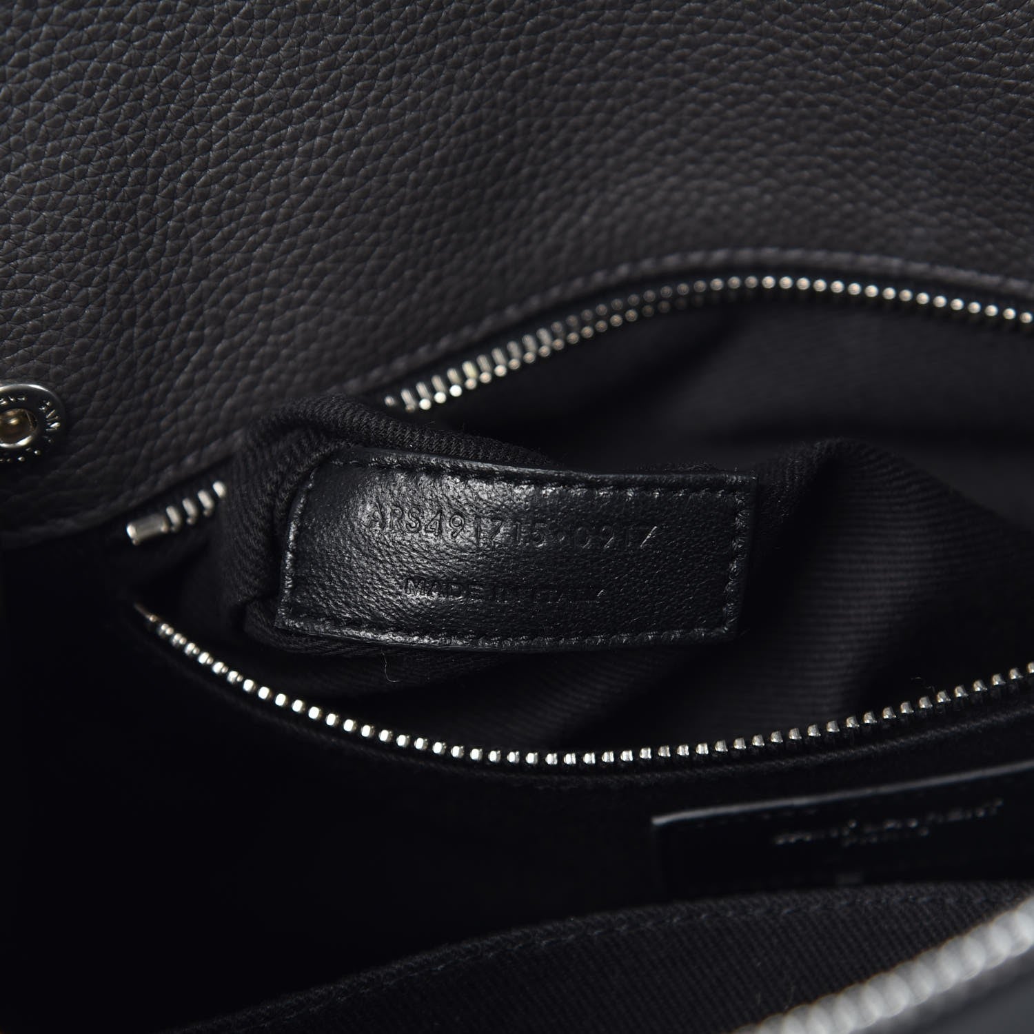 Saint Laurent Grained Calfskin Baby Supple Sac De Jour Asphalt 6 of 10