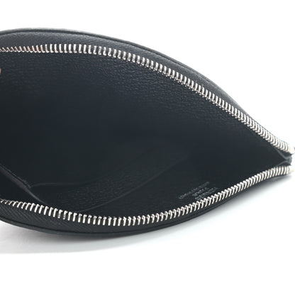 Hermes Chevre Mysore Paddock Change Purse Black Caramel 5 of 6