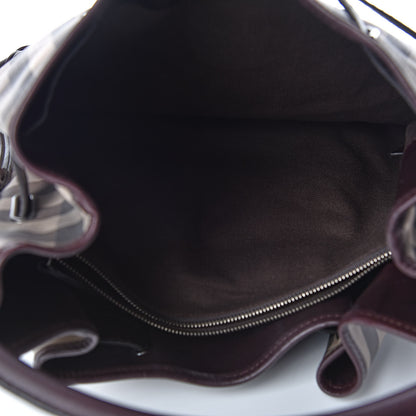 Burberry Smoked Check Medium Walden Belted Hobo Plum 5 of 12