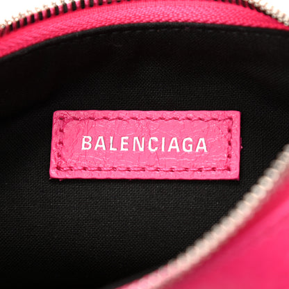 Balenciaga Agneau Arena Le Cagole Shoulder Bag XS Hot Pink 6 of 10