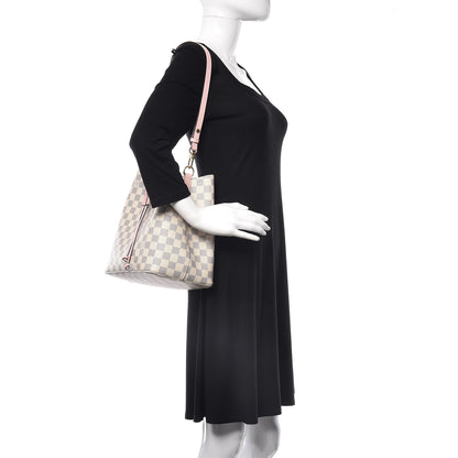 Louis Vuitton Damier Azur Neonoe MM Eau De Rose 2 of 8