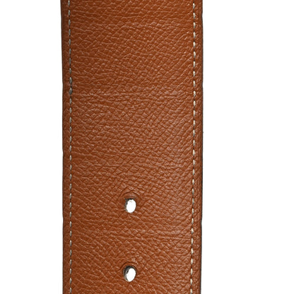 Hermes Epsom 342mm Constance H Belt 90 Black Gold 5 of 8