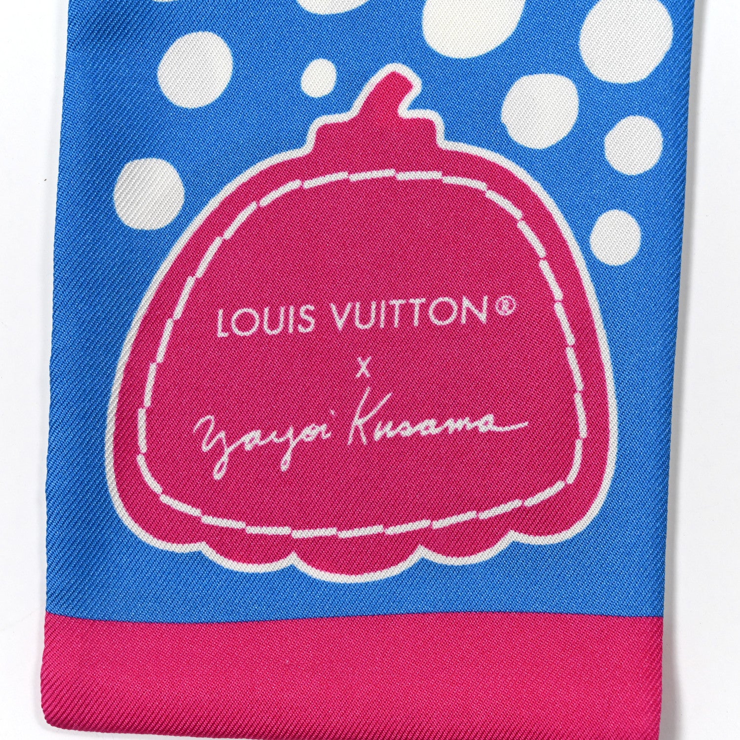 Louis Vuitton LV x YK Infinity Dots Bandeau Blue White 2 of 5