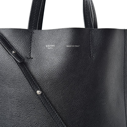 Celine Grained Calfskin Small Vertical Cabas Black 8 of 19