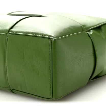 Bottega Veneta Paper Calfskin Maxi Intreccio Medium Arco Camera Bag Avocado 10 of 10