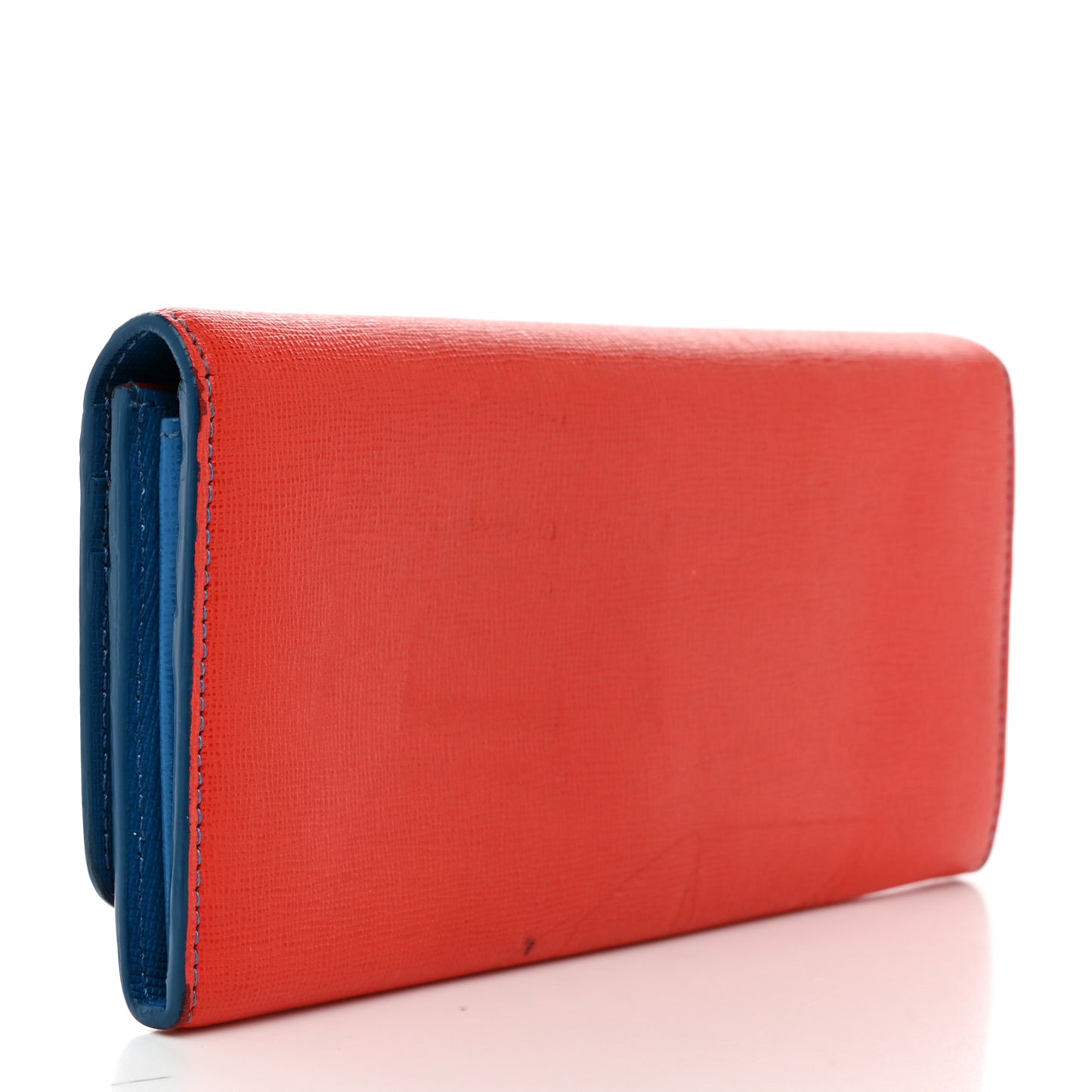 Vitello Elite Crystal Eye Monster Continental Wallet Royal Blue Papavero Multicolor