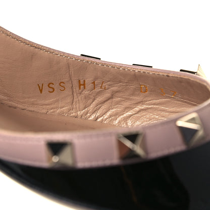 Valentino Garavani Patent Nappa Rockstud Half D'Orsay Slingback 50mm Pumps 37 Black Poudre 8 of 11