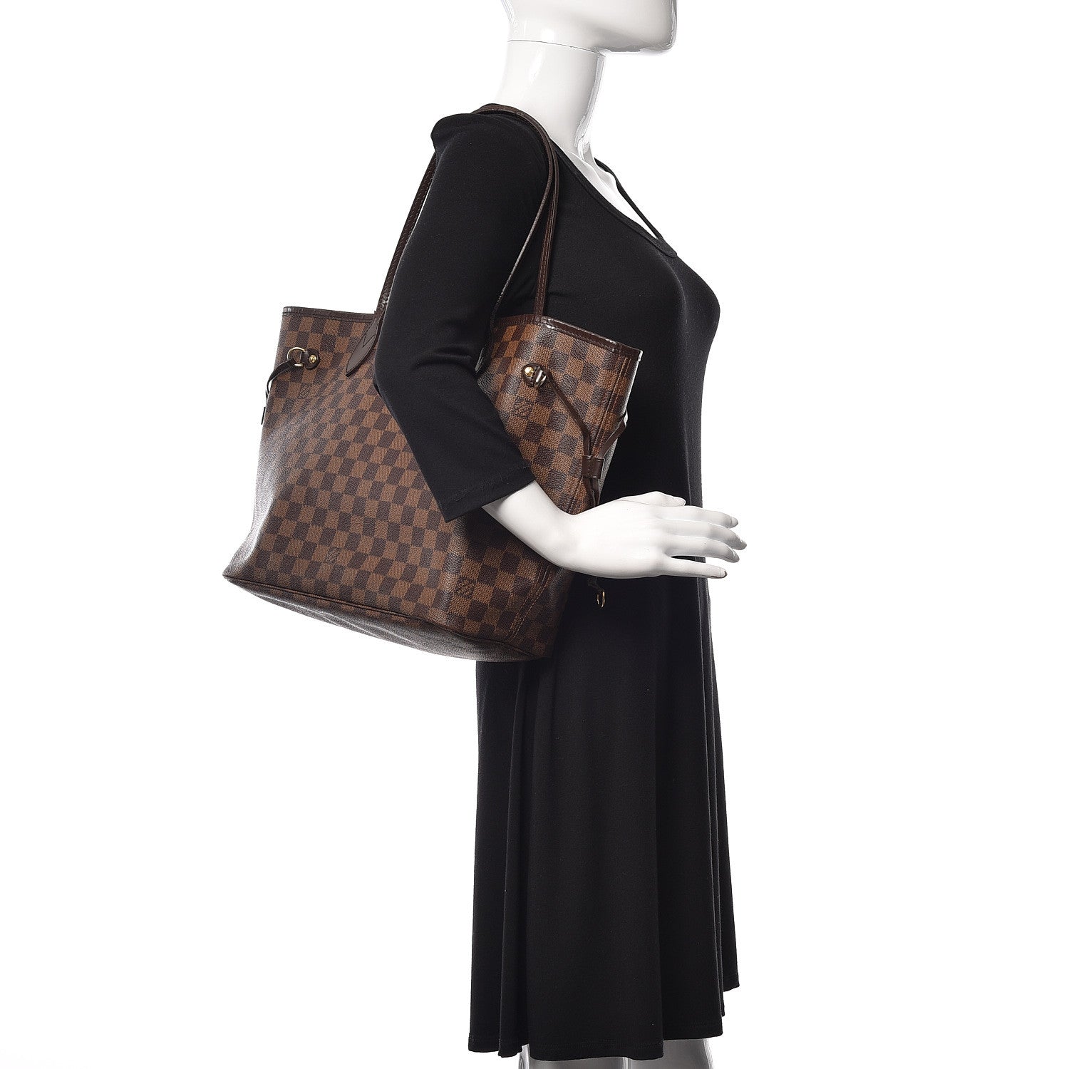 Louis Vuitton Damier Ebene Neverfull MM 2 of 14