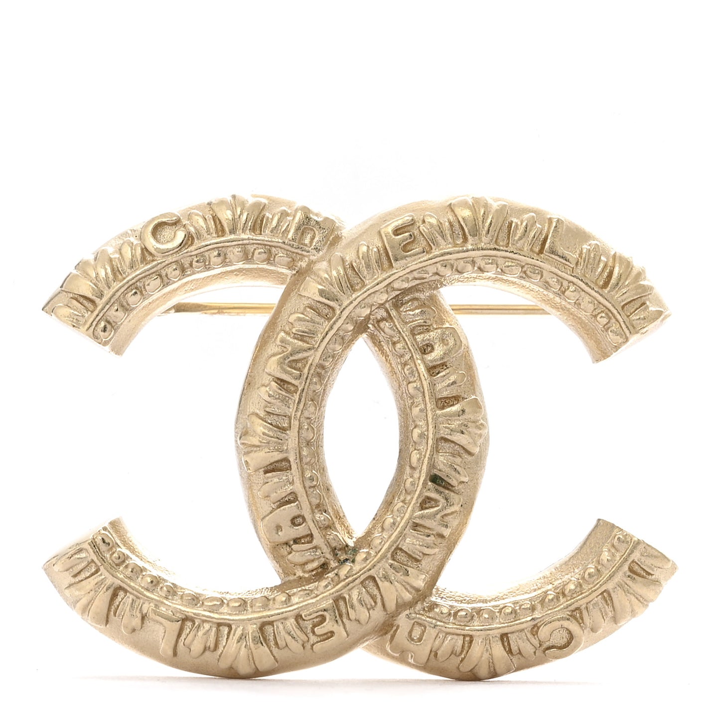 CC Logo Brooch Gold