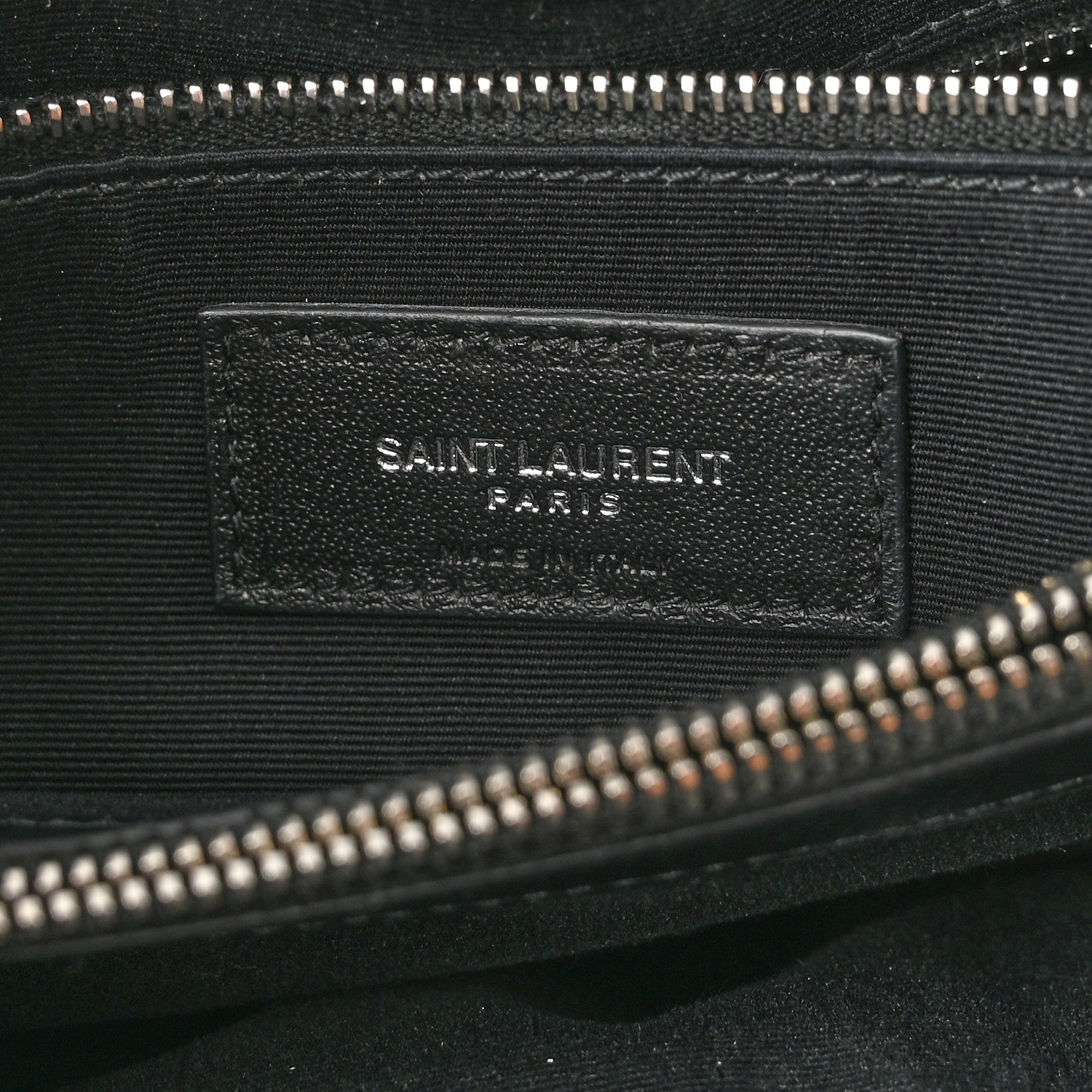 Saint Laurent Calfskin Y Quilted Monogram Medium Loulou Chain Satchel Black 6 of 11