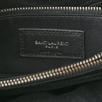 Saint Laurent Calfskin Y Quilted Monogram Medium Loulou Chain Satchel Black 6 of 11