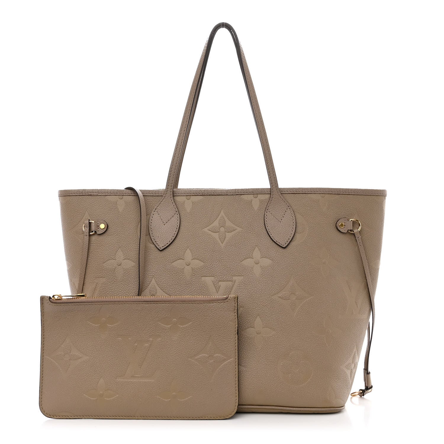 Louis Vuitton Empreinte Monogram Giant Neverfull MM Tourterelle 1 of 13