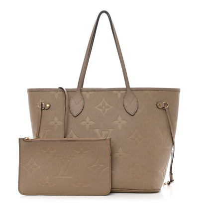 Louis Vuitton Empreinte Monogram Giant Neverfull MM Tourterelle 1 of 13