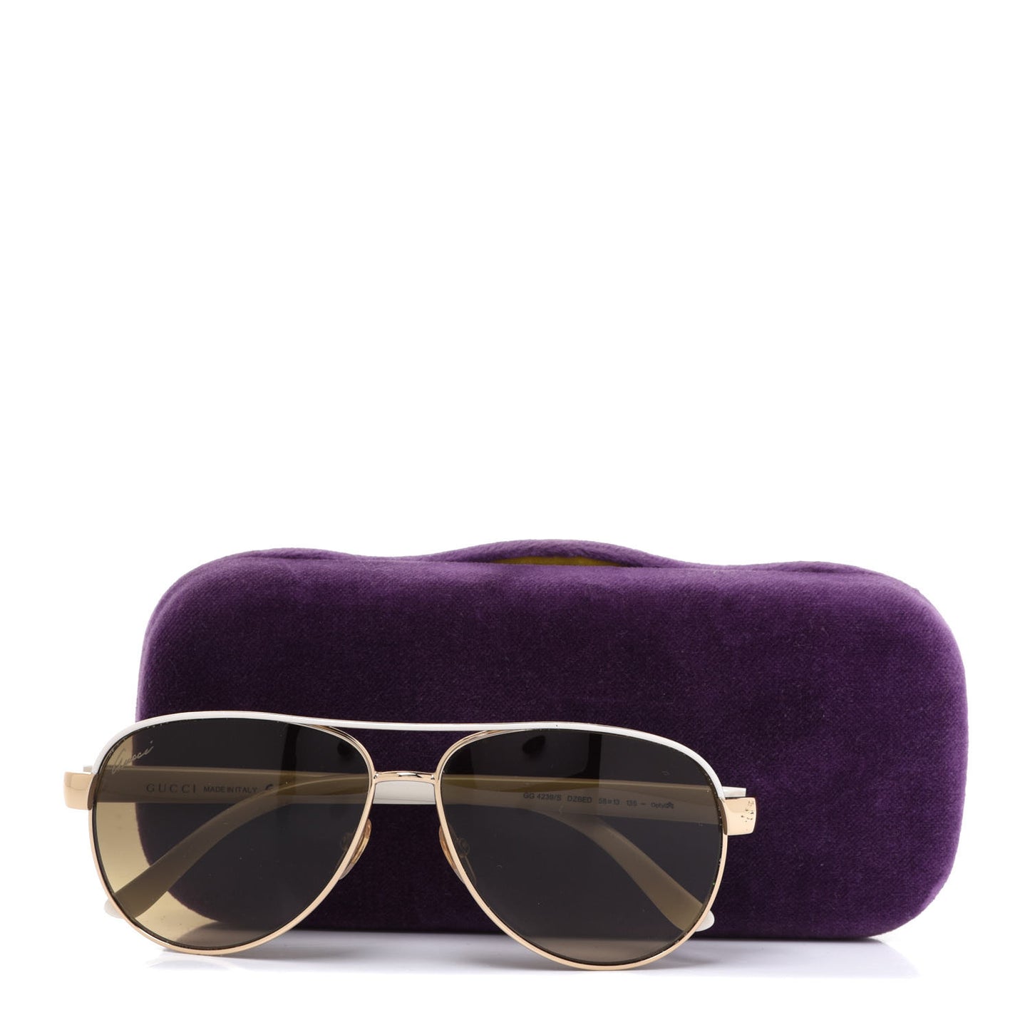 Aviator Sunglasses GG4239/S White Gold