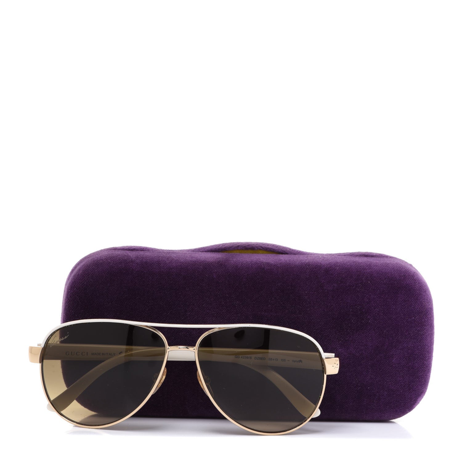 Gucci Aviator Sunglasses GG4239/S White Gold 8 of 8