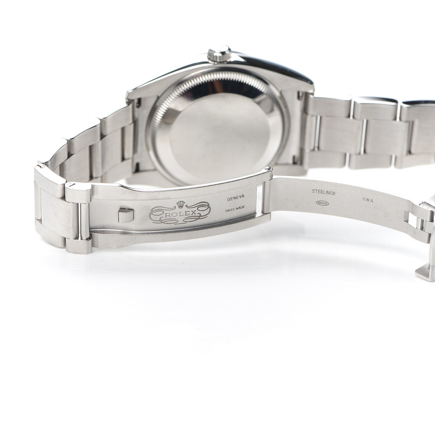Rolex Stainless Steel 34mm Oyster Perpetual Air-King Watch Pink Index 114200 5 of 5