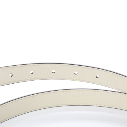 Gucci Calfskin Pearl Double G 20mm Belt 100 40 Ivory 4 of 6