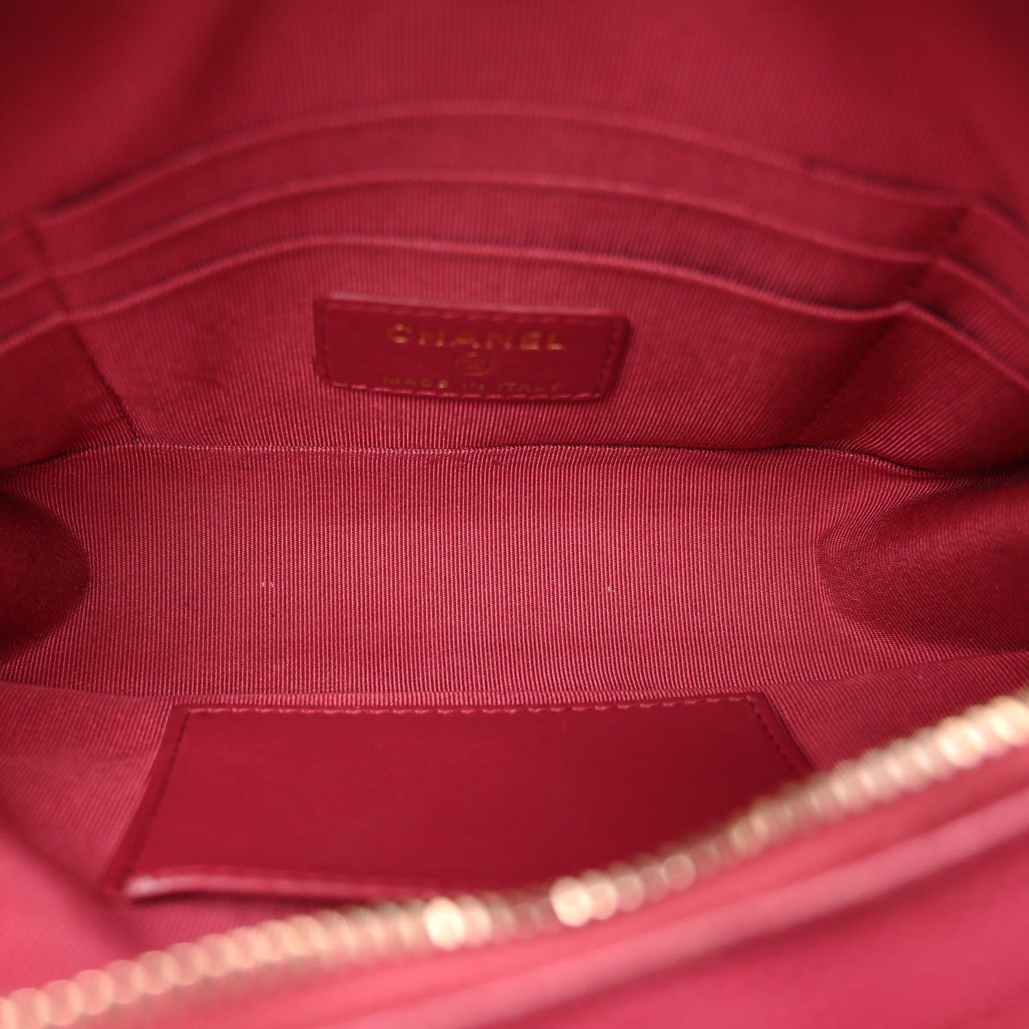 Chanel Caviar Quilted Camera Case Dark Pink 6 of 11
