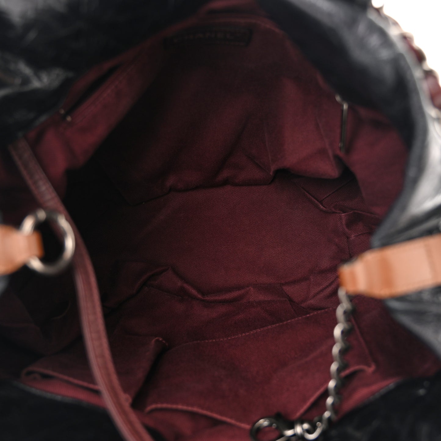 Iridescent Calfskin In The Mix Tote Black