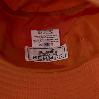 Hermes Polyester Nylon Bucket Hat 56 Orange 6 of 7