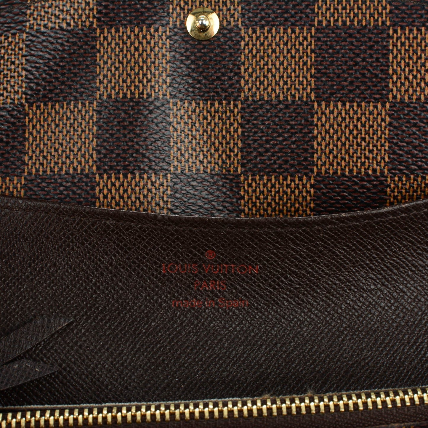 Damier Ebene Emilie Wallet