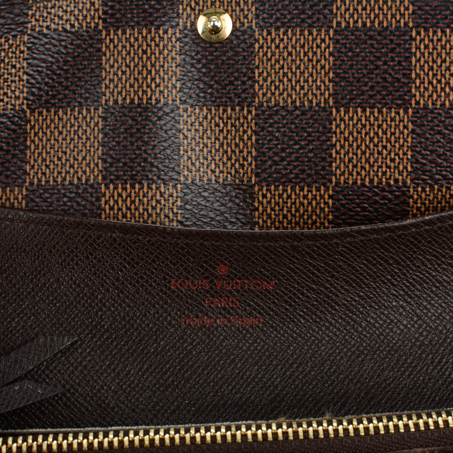 Louis Vuitton Damier Ebene Emilie Wallet 6 of 8