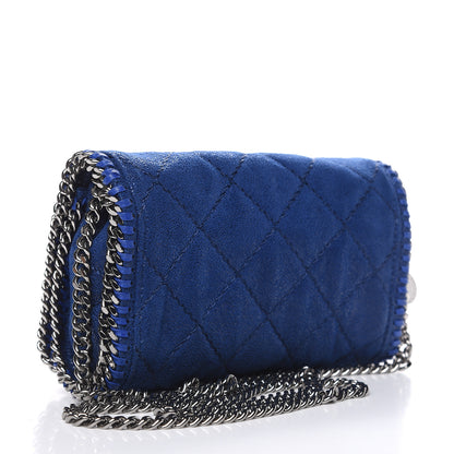 Stella McCartney Shaggy Deer Quilted Falabella Crossbody Bag Blue 3 of 9