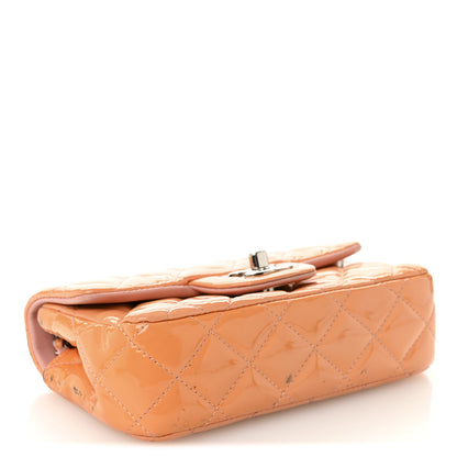 Chanel Patent Calfskin Quilted Extra Mini Rectangular Flap Pink 4 of 14