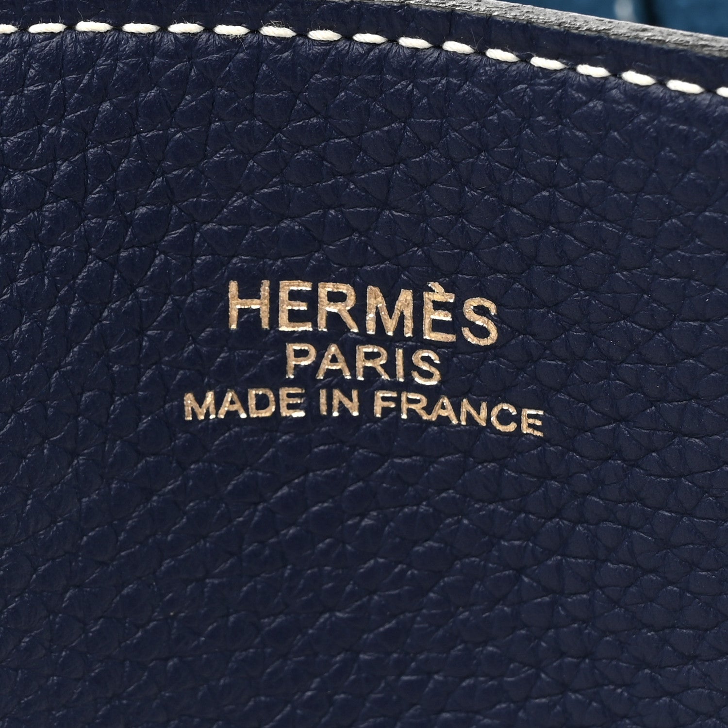 Hermes Taurillon Clemence Double Sens 36 Reversible Tote Bleu Sapphire Izmir 9 of 20
